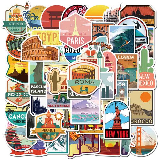 50 PCS Urban Explorer Graffiti Stickers