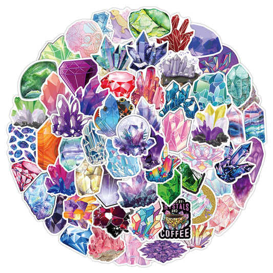 100 PCS Crystal Graffiti Stickers for Helmets & More