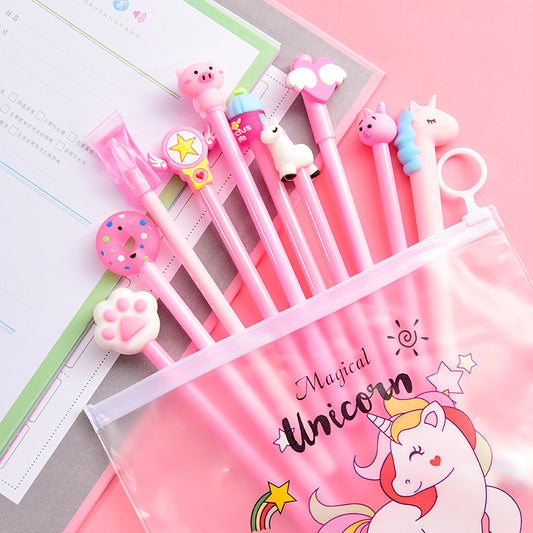 Charming Cartoon Gel Pen Collection
